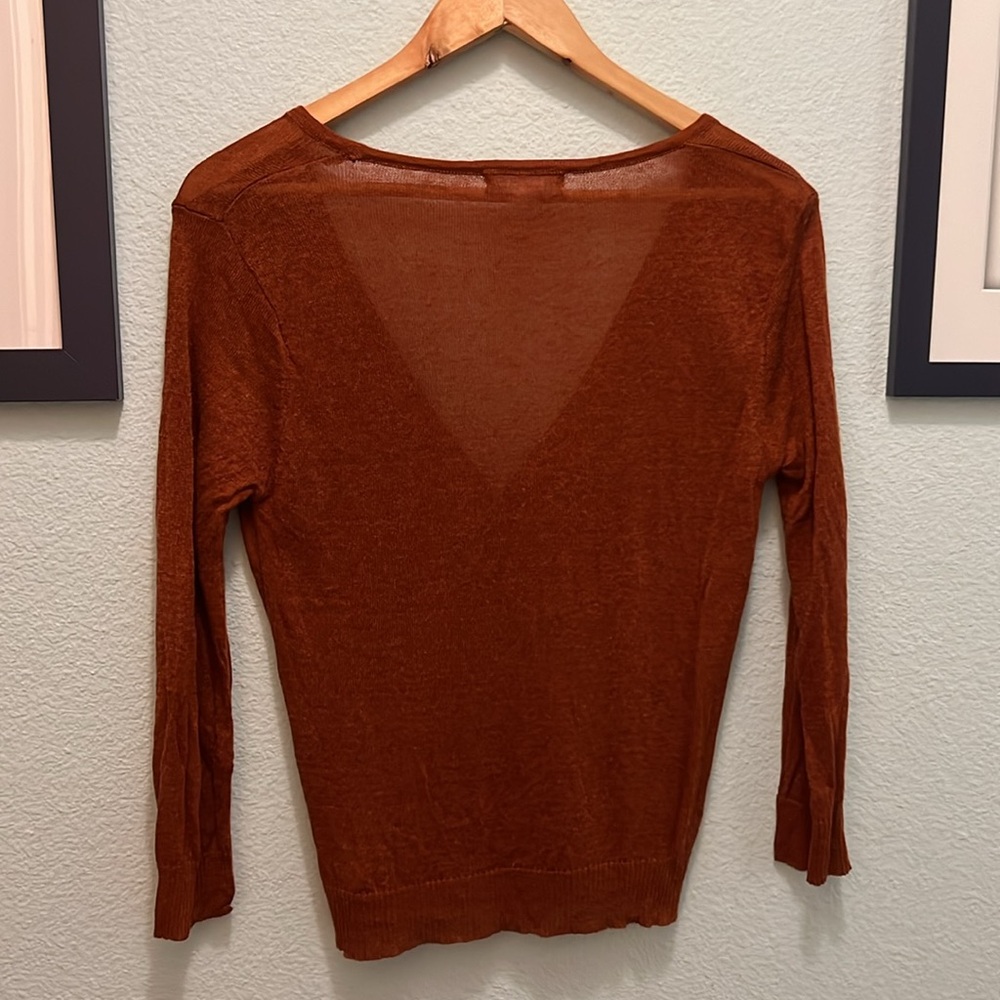 Burnt Orange Cardigan - Picture 2 of 5